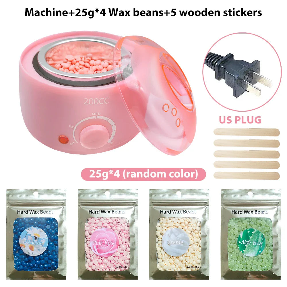 Hair Removal Machine Wax Heater Depilatory Epilator Wax-melt Waxing Kit Paraffin Heater Wax Beans Bead Heating Machine