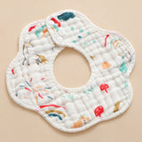 5pcs/batch thickened muslin 30X30cm cotton soft baby towel handkerchief bath care face cloth burp cloth