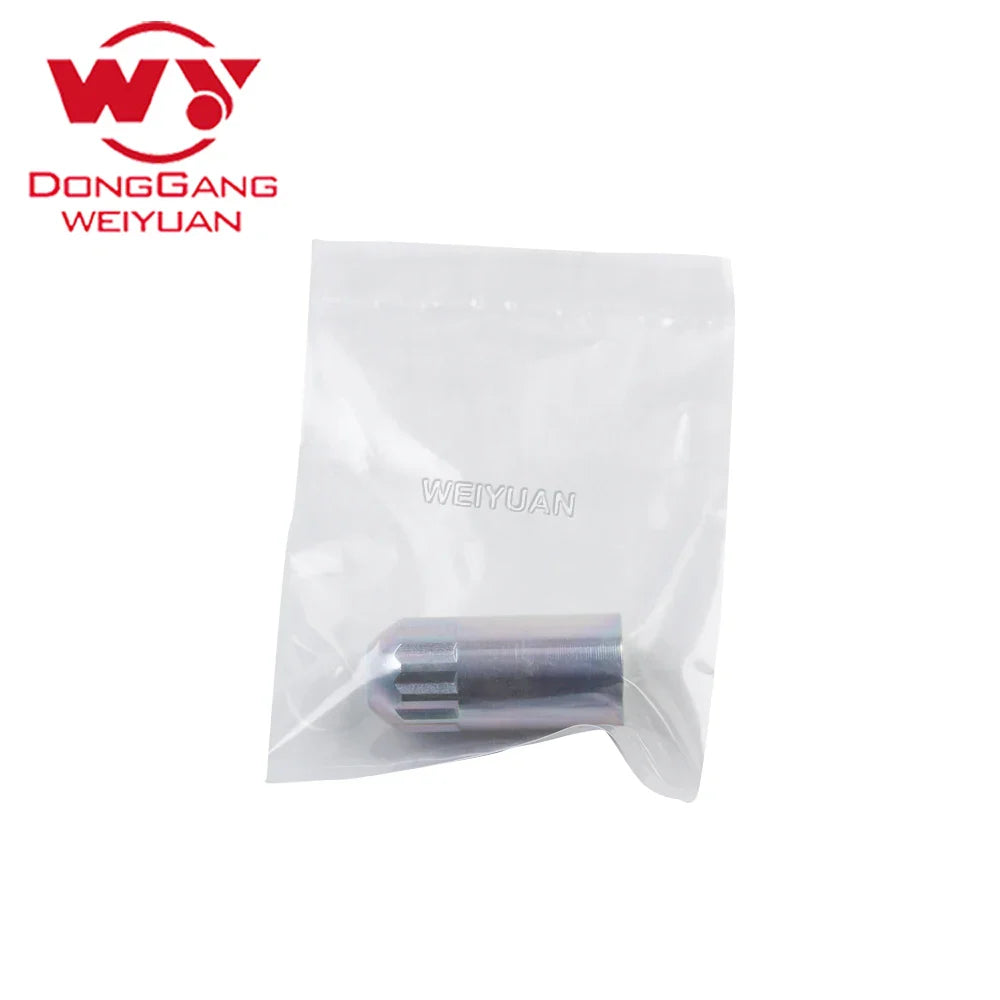 6pcs/set Nozzle Cap Nut, For Denso Fuel Injector, Size φ21.3X46.8XM19X0.75(9#B), Diesel Fuel Engine Injection System Spare Part