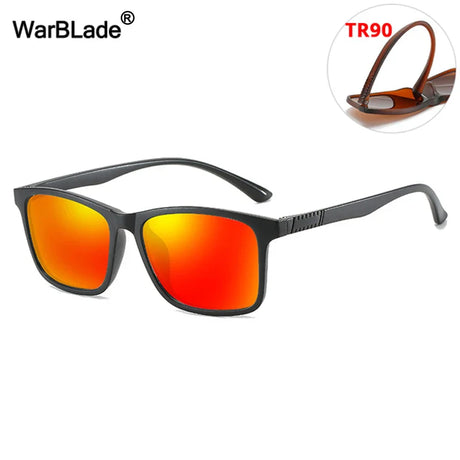 WarBLade Classic Polarized Sunglasses Brand Design Men Women TR90 Flexible Square Sun Glasses Driving Eyewear UV400 Gafas De Sol