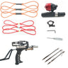 Powerful Hunting Metal Slingshot with Double Spring Design and Fishing Package, Fishing Reel Darts To Enhance Power Outdoor Toy