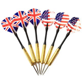 12PCS Steel Tip Tip Darts Set Anti-slip Precision Flying Dart Tungsten Tip Portable Professional Dart Needle Flying Sport