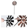 Metal Pinwheels Large Outdoor Ornaments Garden Stake Windmill Lawn Ornaments Wrought Iron Metal Windmill Decorations Retro Wind