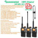 Quansheng Receiver UV K5 (8) Walkie Talkie Portable Am Fm Two Way Radio Commutator Station Amateur Ham Wireless Set Long Range