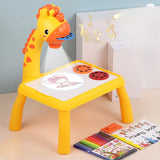 LED Projector Board Giraffe Hand Writing Painting Desk Children Drawing Table Kids Educational Learning Toys Gift Birthday Gift