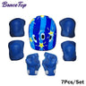 7Pcs Kids Skating Protective Gear Set Children Knee Wrist Guard Elbow Pads Bicycle Skateboard Ice Skating Roller Protector Guard