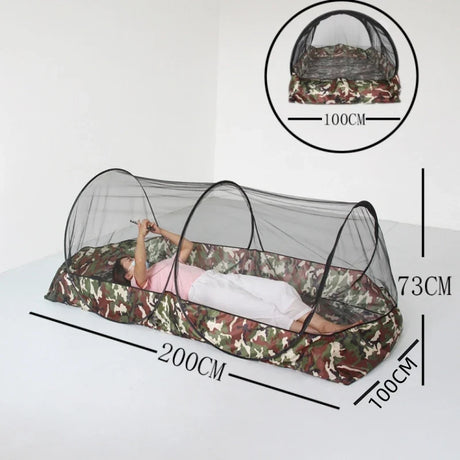 Camping Mosquito Net Tarp Tents Waterproof Travel Folding Portable for Trips Outdoor Garden Single-door Dormitory Anti-mosquito.