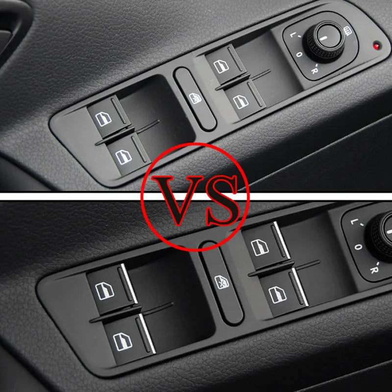 for Volkswagen VW Tiguan 2018-2020 Golf 7 MK7 7.5 2013 - 2019  Windows Lifter Button Switch Knob Cover Trim Car Accessories