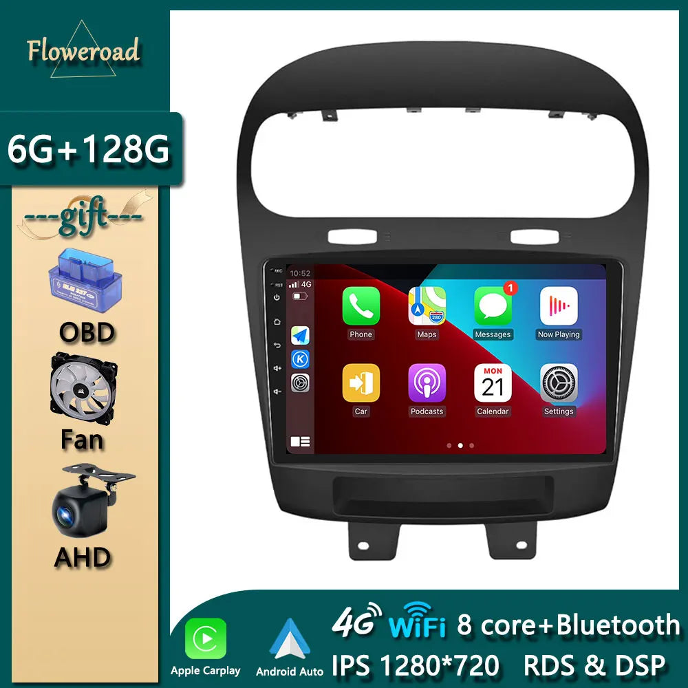 Car Intelligent System Android For Dodge Journey Fiat Freemont 2011-2020 Apple Carplay 2din GPS Auto Radio Multimedia Player DVD