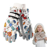 S/M/L Children Winter Ski Gloves Waterproof Thicken Mittens Snow Snowboard Kids Glove For Boys Girls Keep Finger Warmer