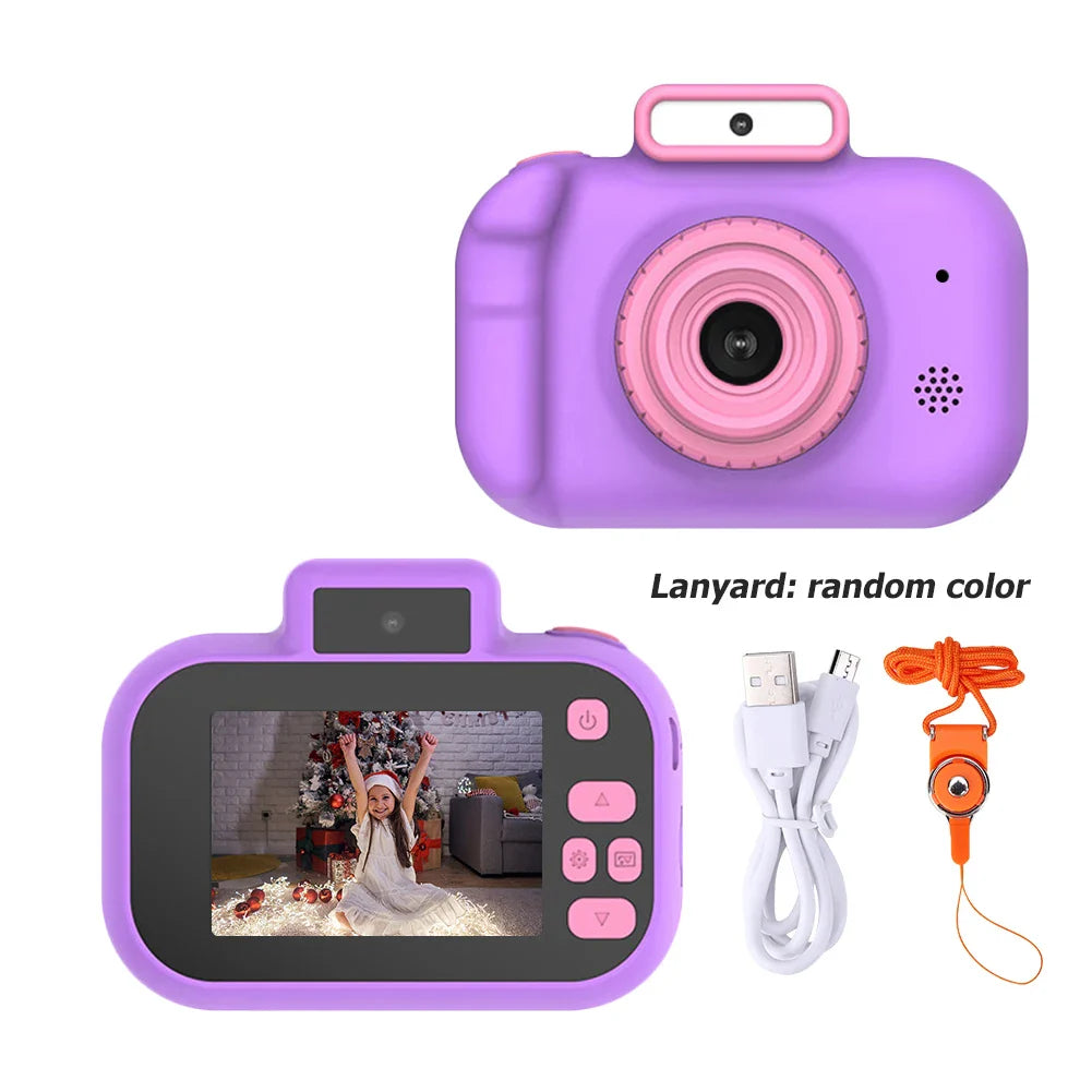 Children Camera Selfie 4000W Pixels 1080P HD Screen Blue PurPle Dual Cameras Kids  Electric Toys for Baby Camara Foto Infantil