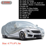 Universal Car Cover Full Cover Outdoor Indoor UV Protection Sunscreen Heat Protection Dustproof Scratch-Resistant Sedan M-XXL