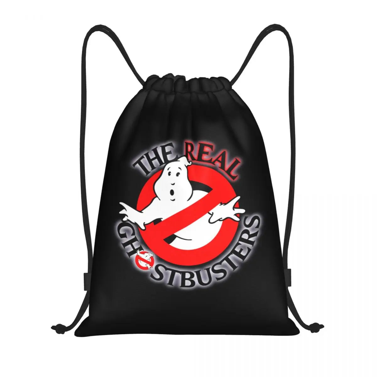 Ghost Buster Logo Drawstring Bags Women Men Portable Sports Gym Sackpack Supernatural Comedy Film Training Backpacks