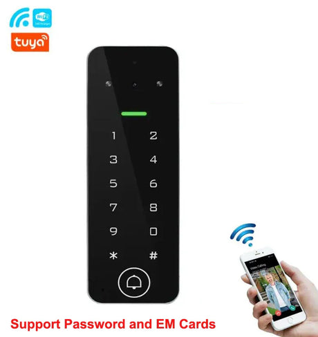 IP65 Waterproof WiFi Tuya App Remote Control keypad Rfid Card Door Access Control System Smart Video Door Phone Intercom Access