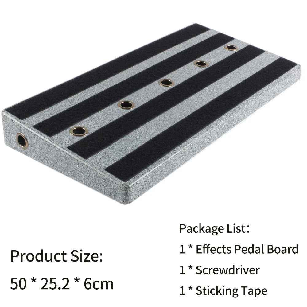 Guitar Pedal Board Rockhouse Guitar Effects Pedal Board Sturdy PE Plastic Guitar Pedalboard Case Guitar Pedal Guitar Accessories