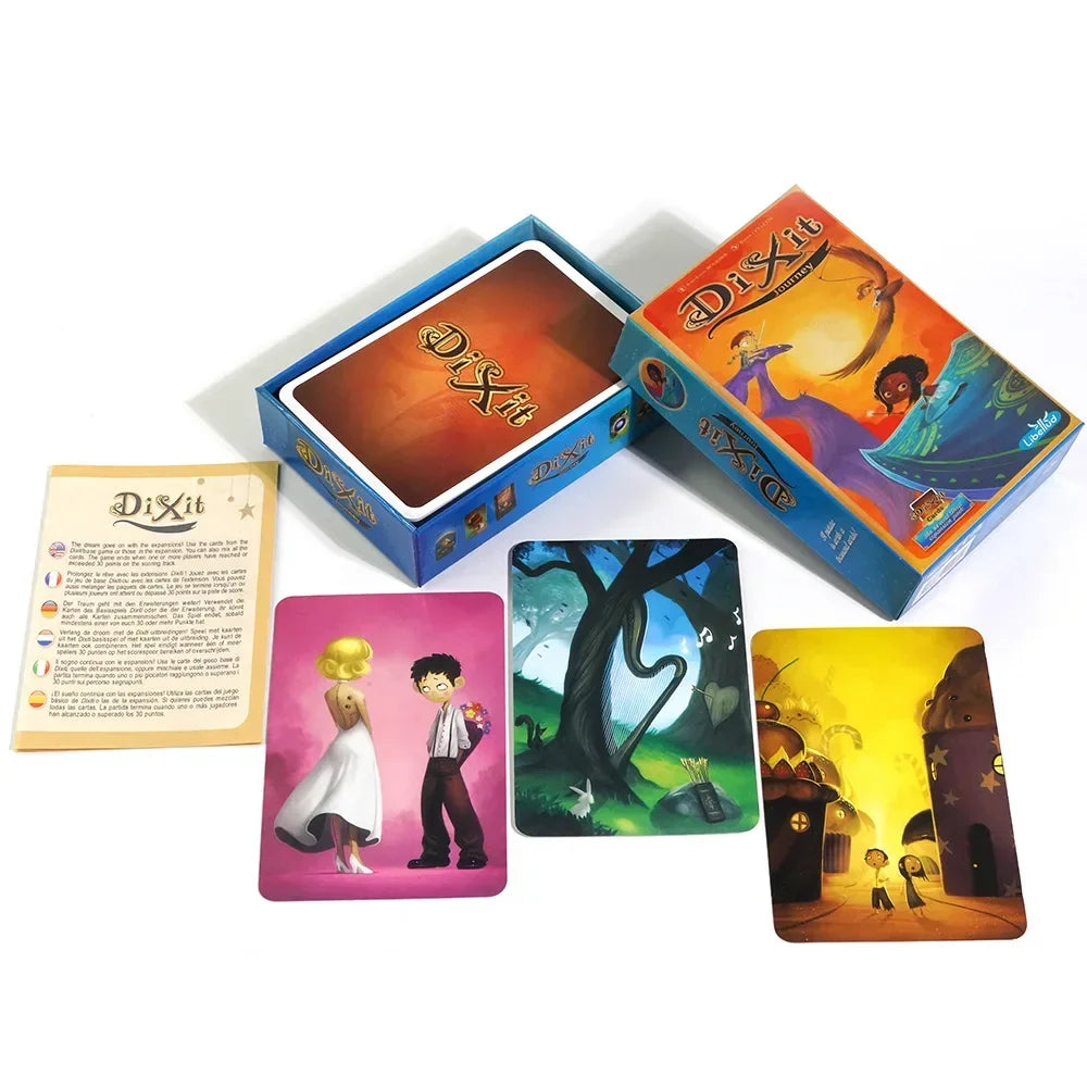 Board Game Dixit English Edition Expansion Strategic Family Gathering Camping Party Friend Playing Cards Collection Toys