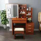 Dressing Table Length Drawers Amp Stool  Bedroom Small Apartment Simple Modern Sliding Mirror Simple Storage Cabinet Furniture