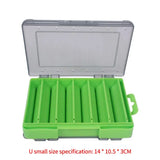 Fishing Tackle Box Lure Storage 14 Compartments Double Sided Open Case Strength Container Baits Gear Accesorios Pesca Tools Set