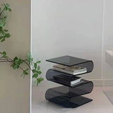 Acrylic Personality Side Table Living Room Furniture Home Creative Home Bookshelf Storage Shelf Bookshlf Magazine Rack