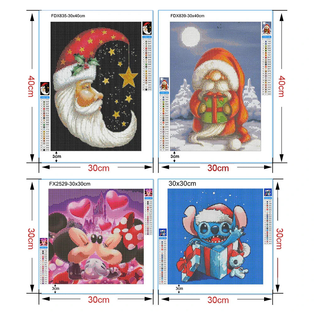 Diamond Painting Christmas Snowman Cross Stitch New Arrival 5D DIY Diamond Embroidery Mosaic Cartoon Craft Holiday Decorations