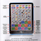 Spanish English Mini Tablet Learning Computer for Children Early Education Multifunctional Point Reading Machine Kids Toys Gift