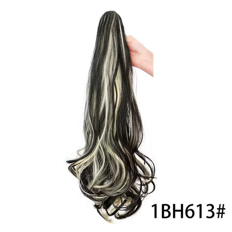 Ponytail Extension Wavy Curly Ponytail Hair Extension Synthetic Hair Extensions Ponytail Drawstring Hairpieces for Women