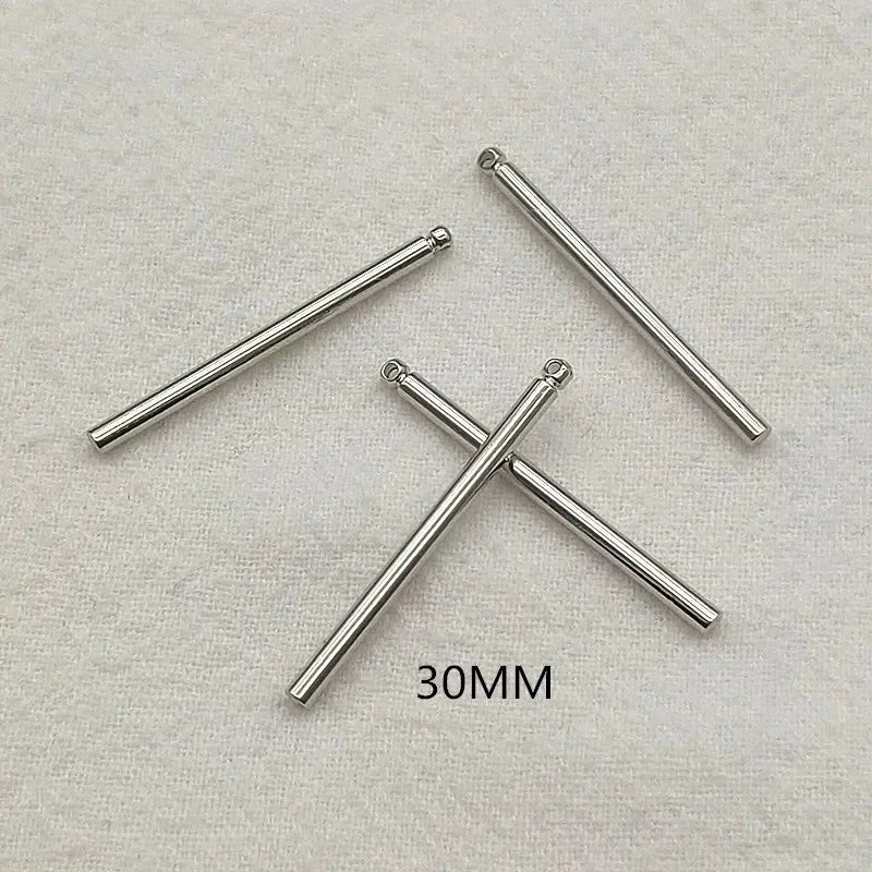 New Arrival! 30/60mm 100pcs Brass Pendants Cylinder Charm For Handmade Necklace Earrings DIY Parts,Jewelry Findings & Components