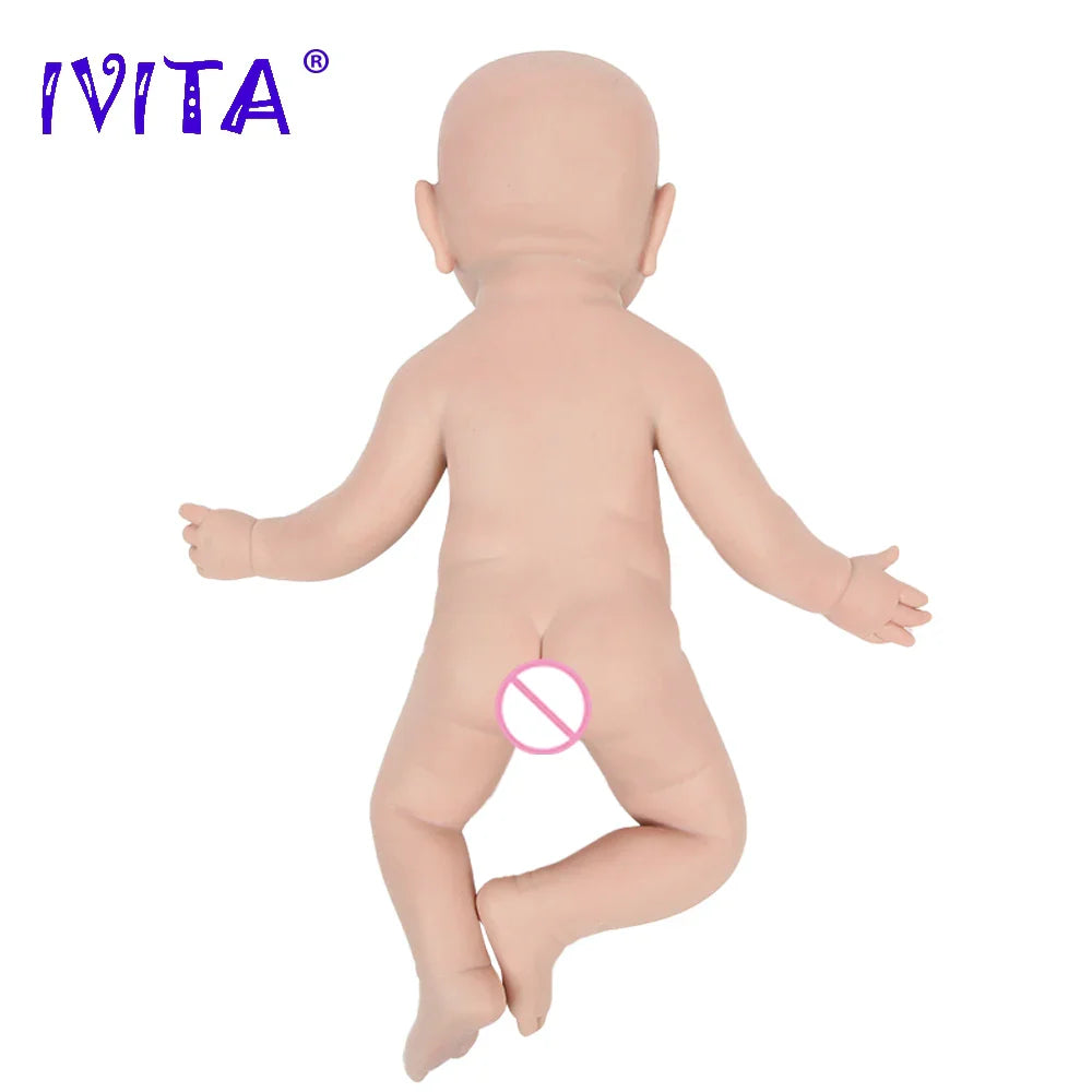 IVITA WG1526 16.92 inch 2.69kg Full Body Silicone Reborn Baby Doll  Realistic Girl Dolls Unpainted DIY Blank Baby Children Toys