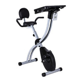 Folding Magnetic Exercise Bike plate Foldable X Bike Home Lose Weight Indoor Cycling Bike with  Computer Desk