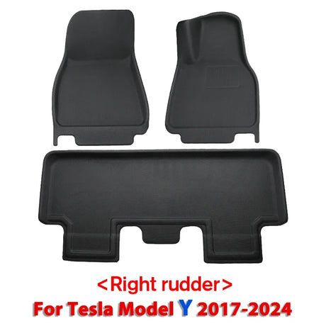 Fits New Tesla Model Y 3 Highland Floor Mat Trunk Luggage Mat LHD RHD 2017 to 2024 Left Right Rudder Four Seasons Floor Liner