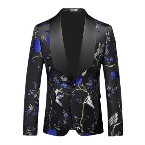 Luxury Men's Suit Jacket Wedding Business Dress Coat Men Fashion Slim Blazer QJ CINGA New Costume Homme Big Size M-5XL 6XL