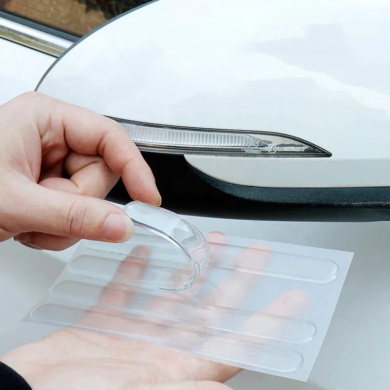 Car Door Edge Transparent Anti Scratch Protection Strips Rearview Mirror Anti-collision Protector Sticker Bumper Scuff Plate Bar