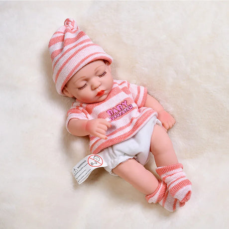 30cm Reborn Baby Dolls Realistic Dolls Toys Girl Real Lifelike Baby Dolls Reborn Full Body Silicone Baby Doll Christmas Gifts