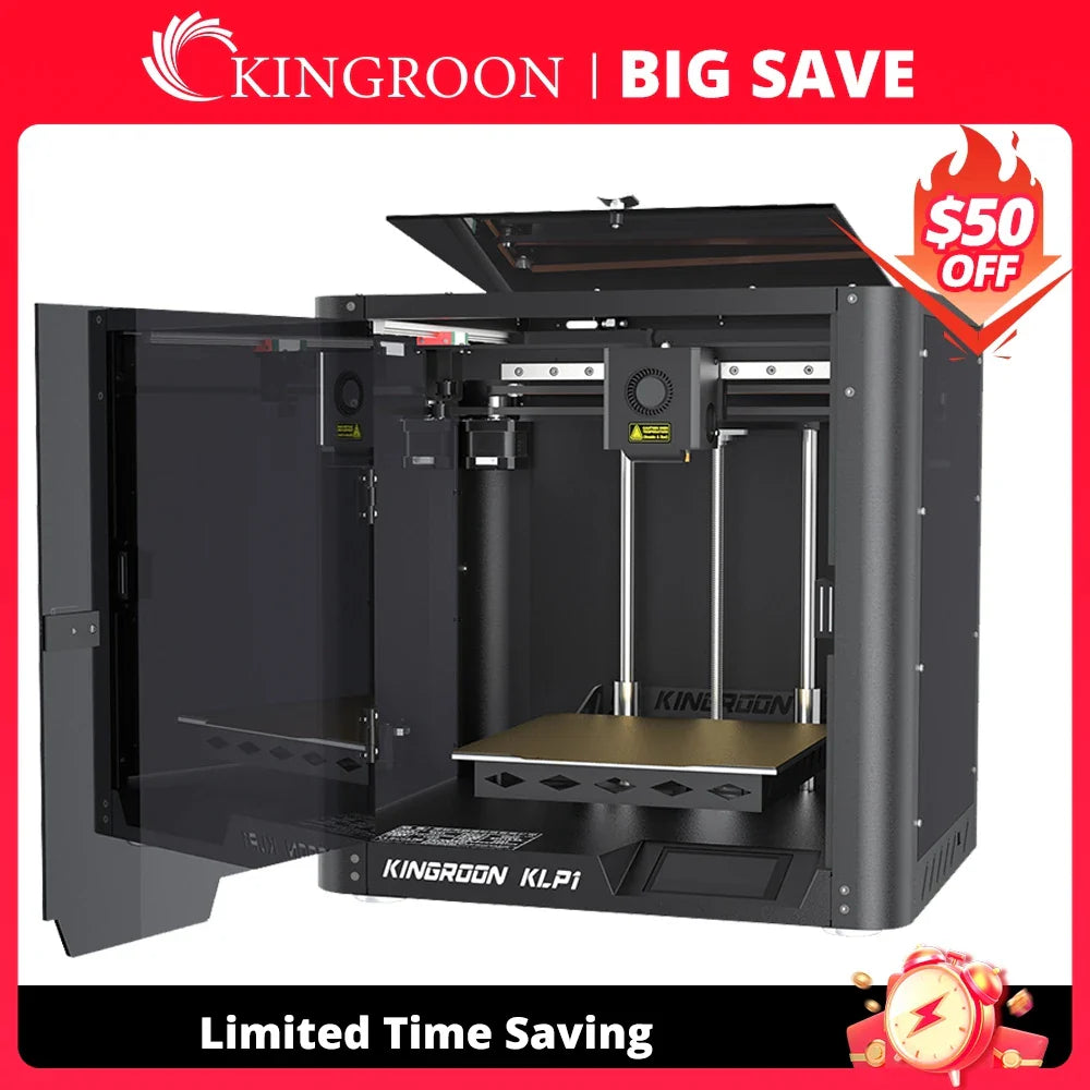 KINGROON KLP1 Fastest FDM 3D Printer Max 500mm/s Printing Speed CoreXY 3.5" Touch Screen Dual Gear Extruder 3dprinter