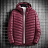 Oversized thin and light hooded men's down jacket large size coat man puffer plus size winter jacket men 12XL 11XL 13XL 14XL