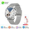 Diamond-studded Smart Watch 2024 For Women Lovely Steel Sport Watch Bluetooth Call Fitness bracelet Heart Rate Ladies Smartwatch