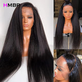 Kinky Straight Wig 360 Glueless Full Lace Wig 13x6 HD Lace Front Wigs For Women 350 Density Preplucked Lace Frontal Wig 30Inch