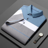 Top 95% Cotton New Brand Designer Polo Shirt Man Summer Stripe Regular Short Sleeve Business Casual Top Fashion Clothing Man2023