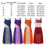 Kids Girls Lyrical Modern Leotard Dance Wear Sleeveless Ballet Tutu Mesh Maxi Skirted Bodysuit Dress Spirit Praise Dance Costume