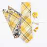 5 PCS Luxury Cotton Patchwork 7cm Tie Set Brooch Pin Clip Hankie Cufflink Men Party Daily Striped Floral Cravat Gift Accessory