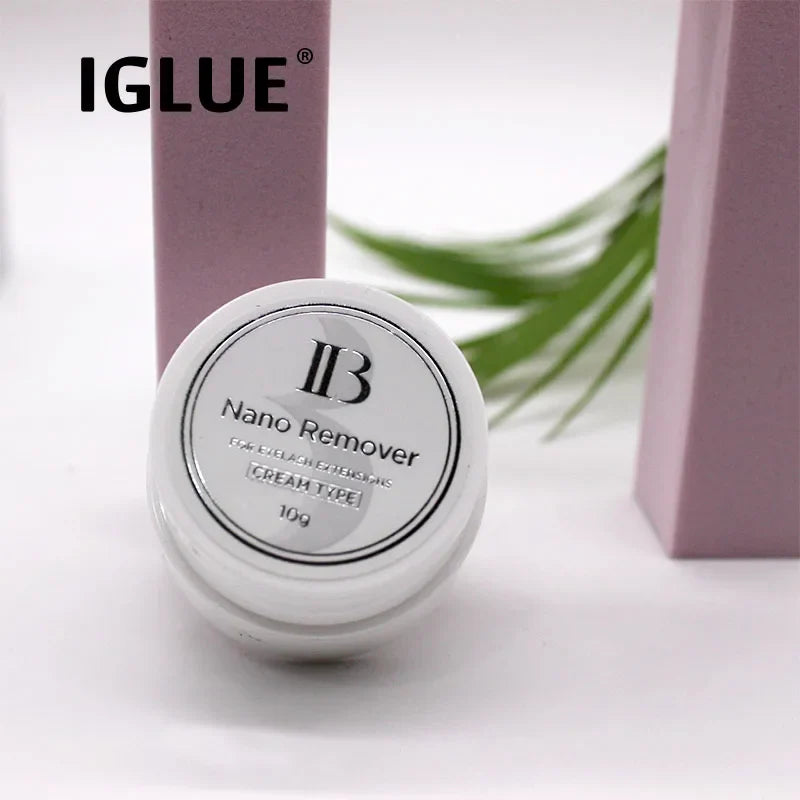 2 Bottles IBeauty False Lash Nano Remover Cream Eyelashes Extension 10g No Irritating Professional Fast Cleaning Makeup Tools