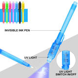 Secret Pen Invisible Spy Disappearing Ink Pen with UV Light Magic Marker for Secret Message Kids Party Favors Toys Gifts