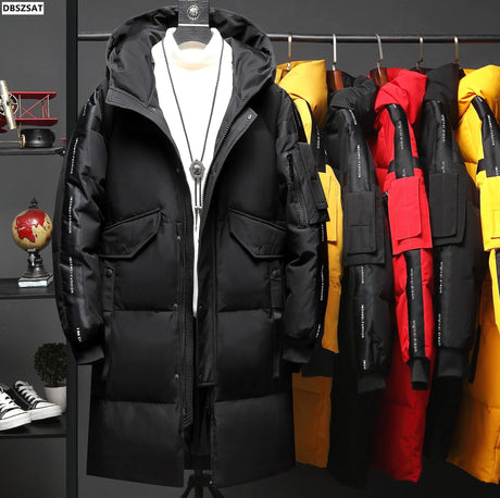 2023 Teens New Winter Men's Down Jacket Stylish Male Down Coat Thick Warm Man Clothing Brand Men's Apparel Warm Parka