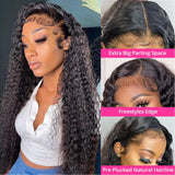 Brazilian 30 40 Inches 13x6 Deep Wave Human Hair Wig 13x4 Lace Frontal Hair Wig 5x5 Glueless Curly Lace Front Human Hair Wigs