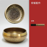 Large Nepal Singing Bowl Handmade Brass Buddhism Tibetan Bowls Yoga Meditation Mindfulness Sound Bowls Percussion Instruments