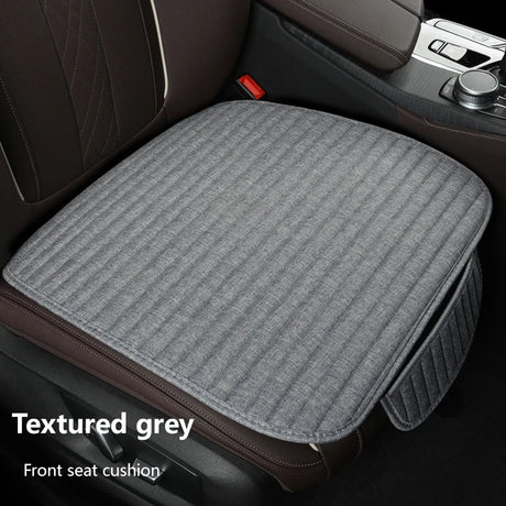 Car Seat Cover Flax Seat Protect Cushion Automobile Backrest Cushion Pad Covers Mat Four Seasons Car Supplies Set