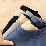 2023 Men's Sweatshirt Women's Autumn Winter fleece Pullover Fashion Casual Round Neck Sweater Coat Casual Solid Men Clothing New