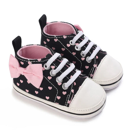 Newborn Baby Shoes Boy Girl Classical Sport Soft Sole PU Leather Multi-Color First Walker Casual Sneakers White Baptism Shoes