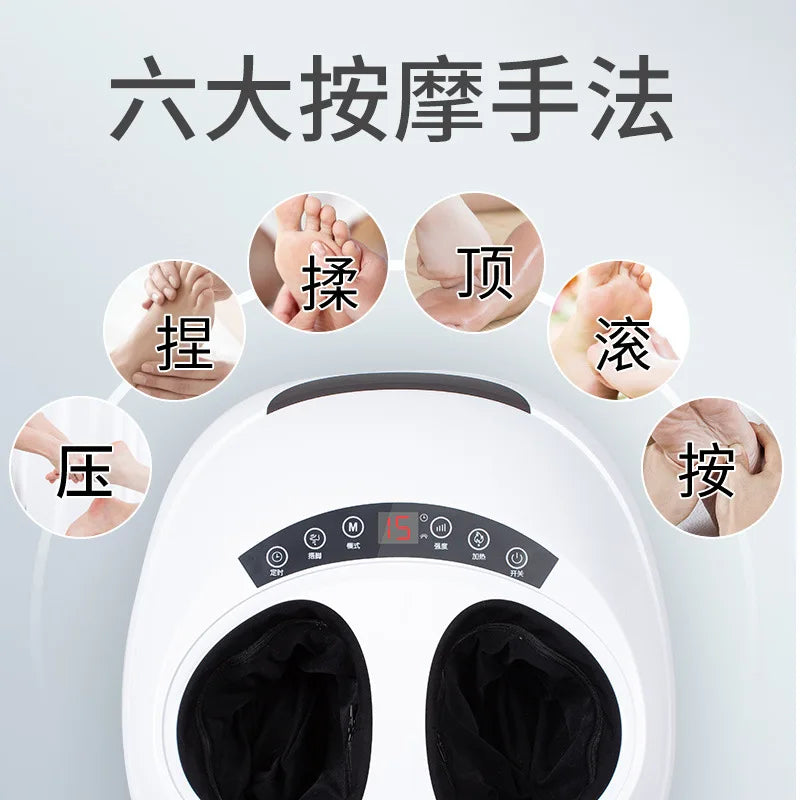 Full-Automatic Leg Foot Sole Massage Instrument Commercial Air Wrap Heating Foot Treasure Foot Massager масажер для ног