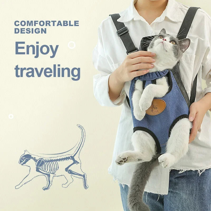 Pet Cat Carrier Bags Breathable Outdoor Pet Carriers Small Dog Cat Backpack Fashion Travel Pet Bag Transport Puppy Carrier